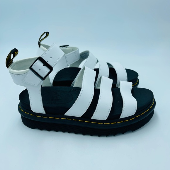 NEW! Doc Martens White Leather Blaire sandals - Picture 3 of 7